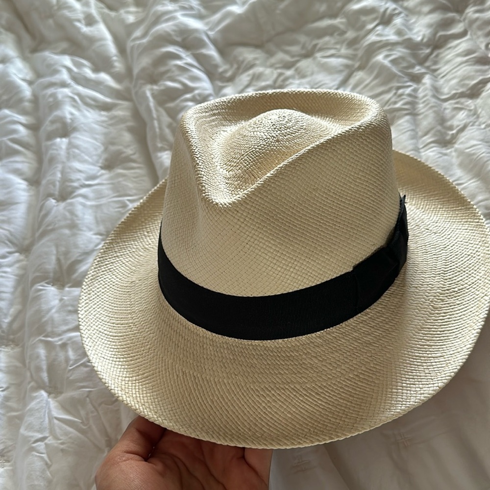 Woven straw Panama style  hat